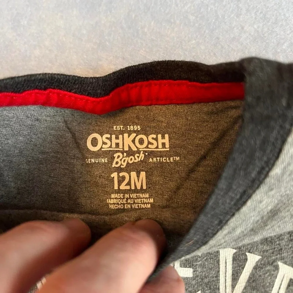 Baby Gray Always Believe In Your Elf OshKosh NEW WITH TAGS